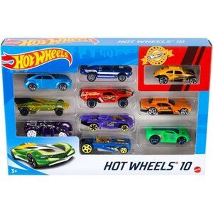 Hot Wheels Toy Cars & Trucks 10-Pack, Set of 10 1:64 Scale Vehicles